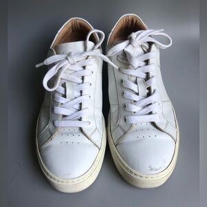 Greats Brooklyn Royale Blanco Lace up White Leather Sneakers Womens Size: US 7.5
